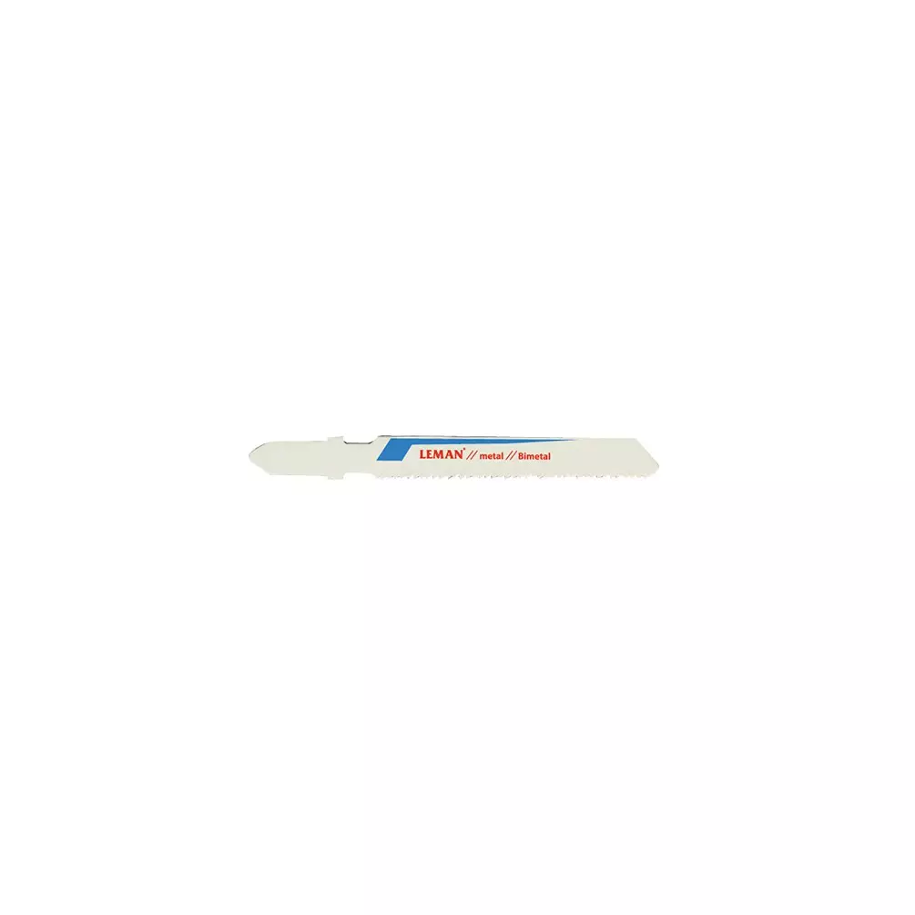 5 lames de scie sabre bi-métal - Lu. 50 mm pas 1.2 mm - coupe fine pour inox - LEMAN - 7106.05 5 lames de scie sabre bi-métal - Lu. 50 mm pas 1.2 mm - coupe fine pour inox - LEMAN - 7106.05