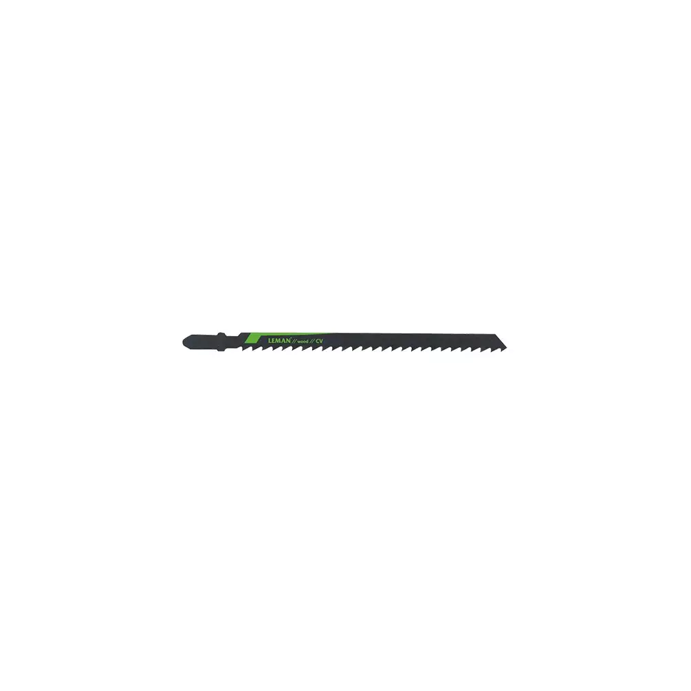 5 lames de scie sauteuse CV - Lu. 110 mm pas 4 mm - coupe grossière pour bois - LEMAN - 7007.05 5 lames de scie sauteuse CV - Lu. 110 mm pas 4 mm - coupe grossière pour bois - LEMAN - 7007.05