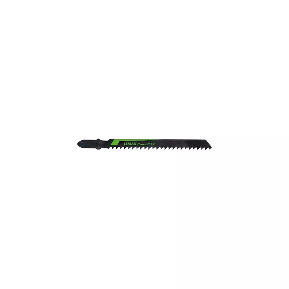 Lot de 5 lames de scie sauteuse CV Lu. 75 mm pas 3 mm coupe grossière pour bois - LEMAN - 7006.05 Lot de 5 lames de scie sauteuse CV Lu. 75 mm pas 3 mm coupe grossière pour bois - LEMAN - 7006.05