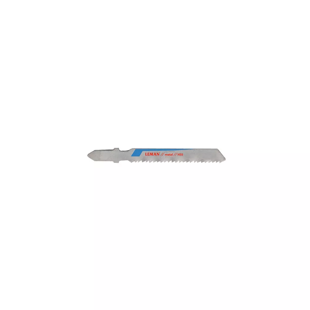 5 lames de scie sauteuse HSS - Lu. 50 mm pas 2 mm - coupe parallèle pour métaux non-ferreux - LEMAN - 7104.05 5 lames de scie sauteuse HSS - Lu. 50 mm pas 2 mm - coupe parallèle pour métaux non-ferreux - LEMAN - 7104.05
