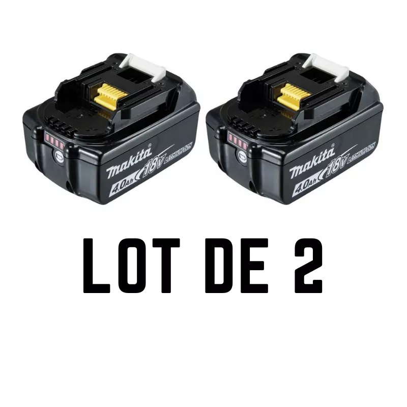 Lot 2 batteries 18V 4.0 Ah BL1840 - MAKITA - 197265-4