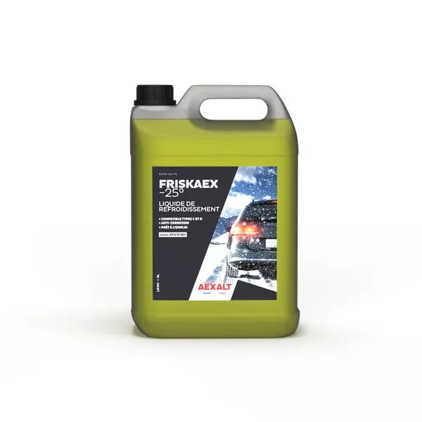 Liquide de refroidissement, Friskaex - 25 degre, 5L - AEXALT - LR141 Liquide de refroidissement, Friskaex - 25 degre, 5L - AEXALT - LR141