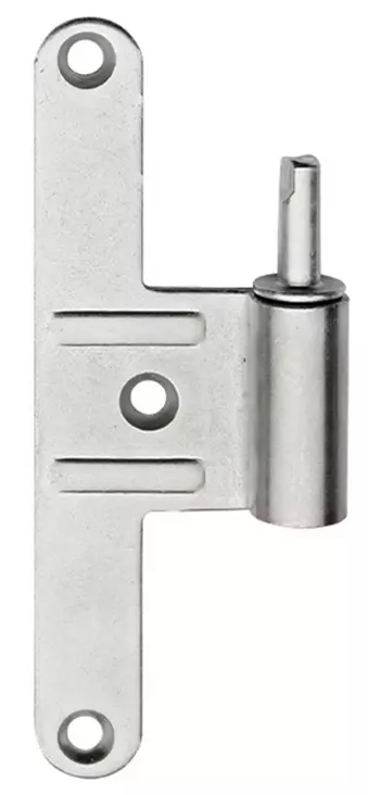 Paumelle mâle HB130 - Réglable - Gauche - Zingué argent - Lame centrée - M-789261 Paumelle mâle HB130 - Réglable - Gauche - Zingué argent - Lame centrée - M-789261