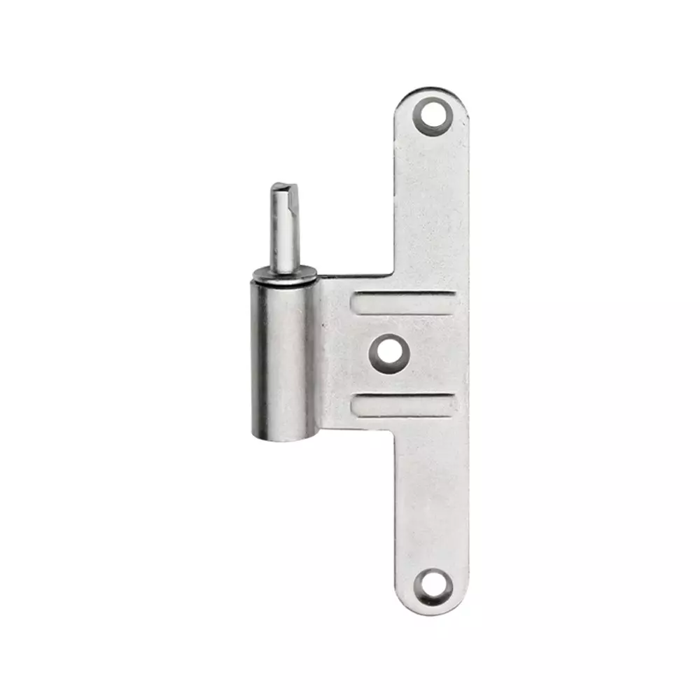 Paumelle mâle HB130 - Réglable - Droite - Zingué argent - Lame centrée - M-789271