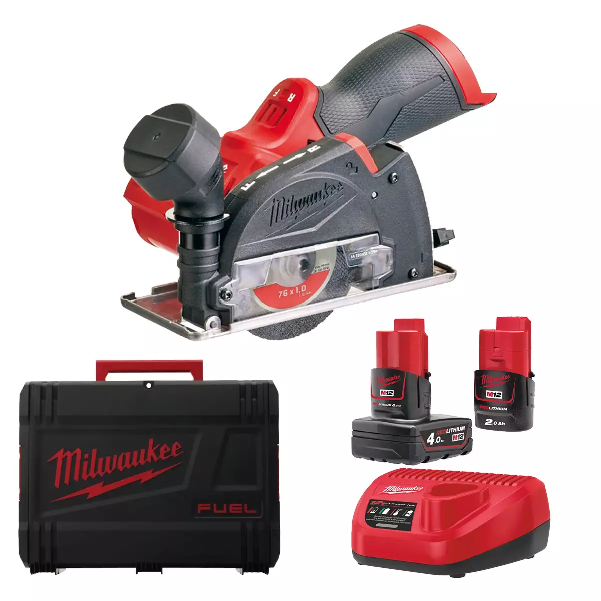 Meuleuse d'angle compacte M12 FCOT-422X MILWAUKEE - avec 1 batterie 12V 4.0Ah et 2.0Ah - chargeur - HD Box - 4933464619 Meuleuse d'angle compacte M12 FCOT-422X MILWAUKEE - avec 1 batterie 12V 4.0Ah et 2.0Ah - chargeur - HD Box - 4933464619