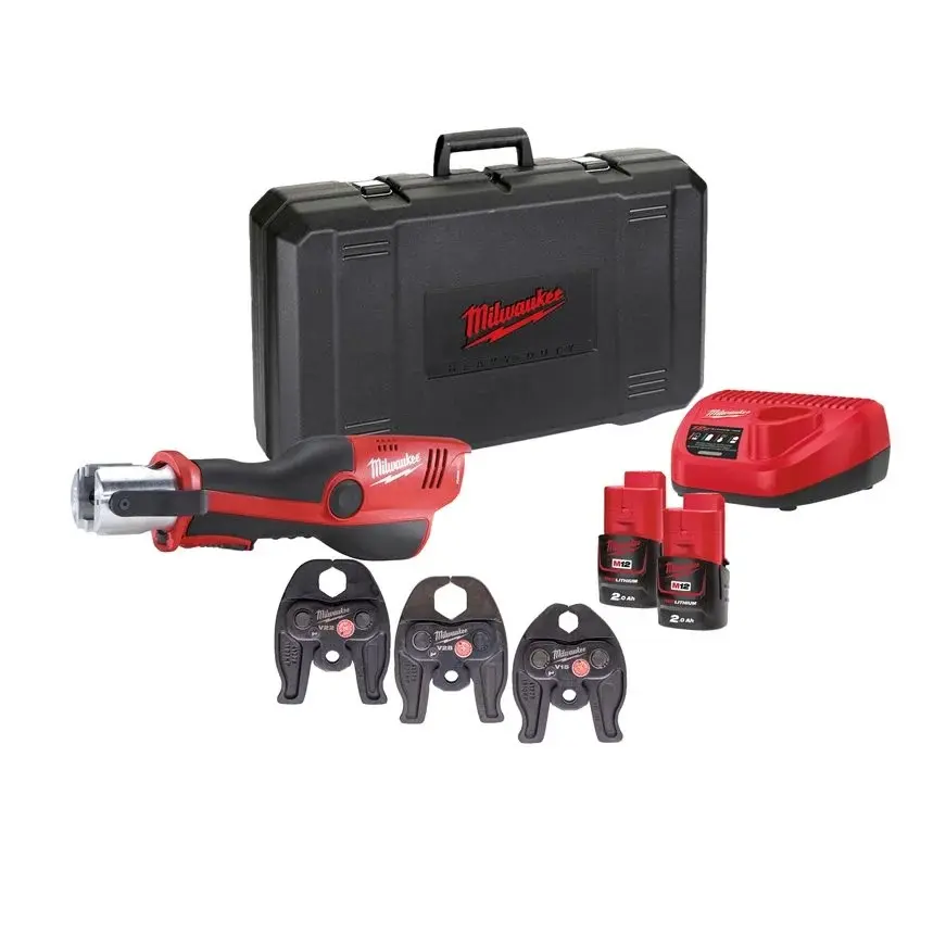 Appareil pressage M12HPT-202CV MILWAUKEE - 2 batt. 2.0Ah - 4933443100