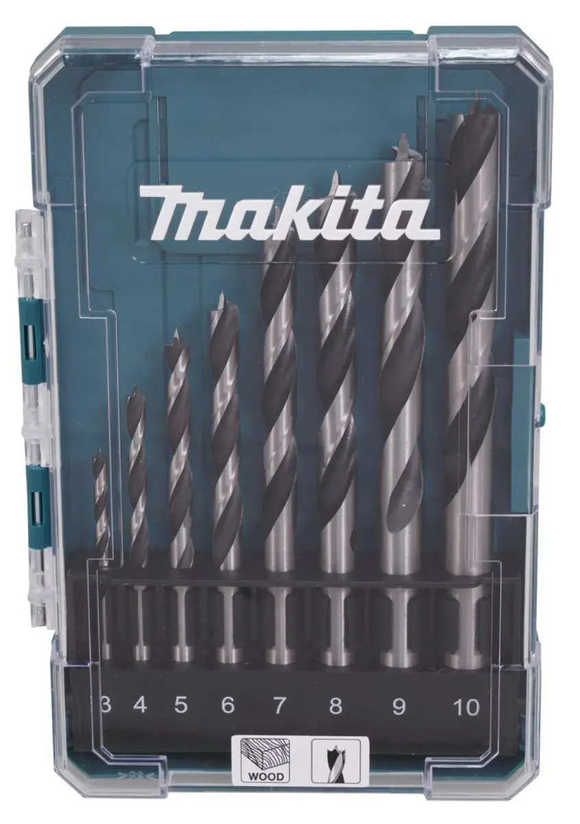 Set de perçage pour le bois 8 pièces - MAKITA - D-77257	