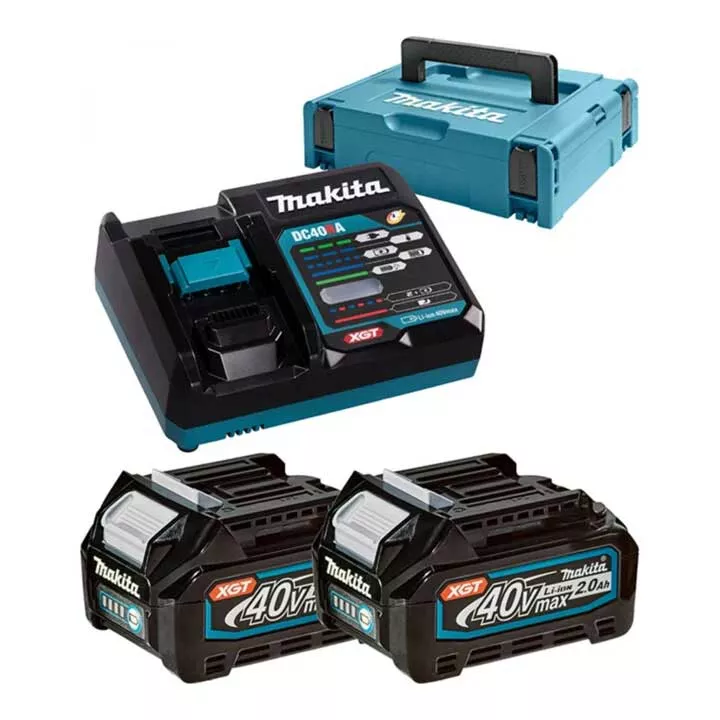 Makita 40V Li-ion MAX Set de 2 batteries 2,5 ah - Mbox - 191V07-0 Makita 40V Li-ion MAX Set de 2 batteries 2,5 ah - Mbox - 191V07-0