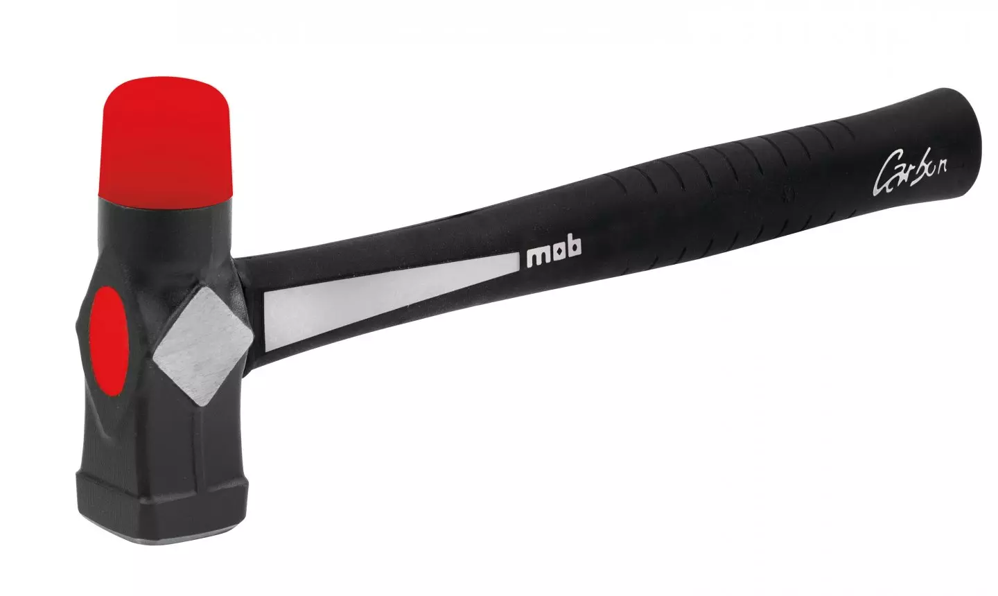 Marteau duo embout tpe rouge manche carbon Ø 40 - MOB - 0390409701 Marteau duo embout tpe rouge manche carbon Ø 40 - MOB - 0390409701