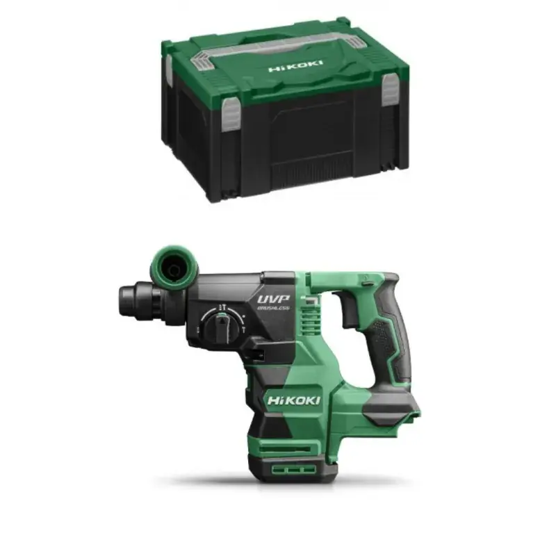 Marteau perforateur SDS-Plus 26 mm 18V Brushless 3,2J 3 modes sans batterie ni chargeur dans coffret HitCase II - HIKOKI - DH1826DAW2Z Marteau perforateur SDS-Plus 26 mm 18V Brushless 3,2J 3 modes sans batterie ni chargeur dans coffret HitCase II - HIKOKI - DH1826DAW2Z