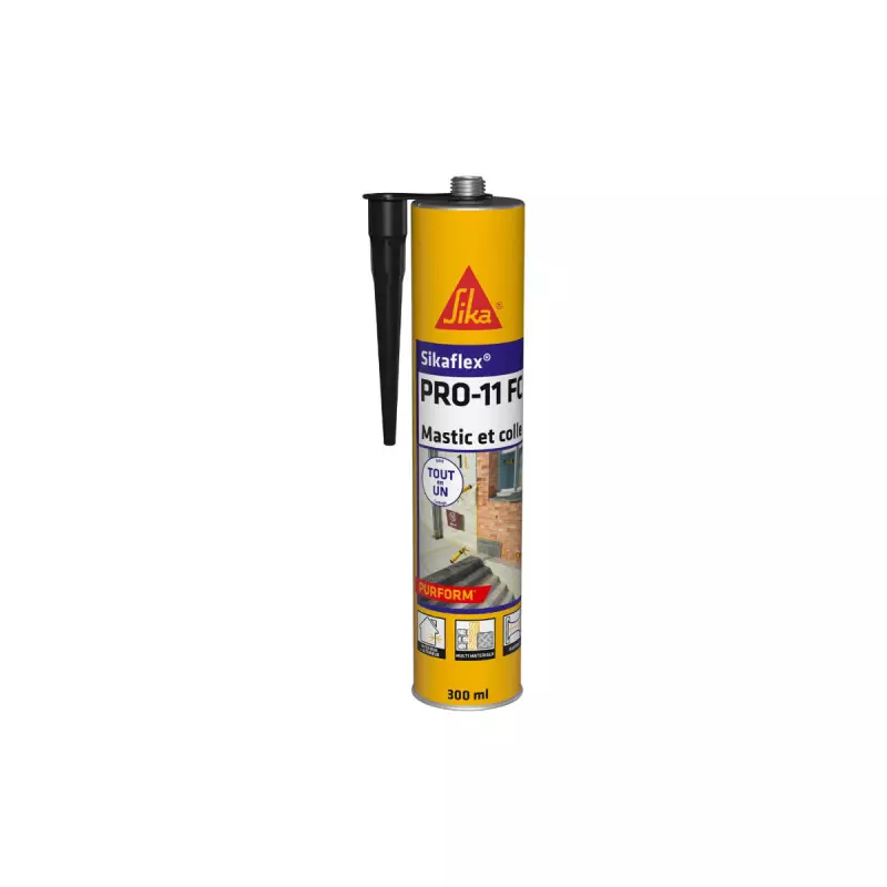 Mastic colle SIKA Sikaflex PRO 11 FC Purform - Noir - 300ml - SIKA - 659664 Mastic colle SIKA Sikaflex PRO 11 FC Purform - Noir - 300ml - SIKA - 659664
