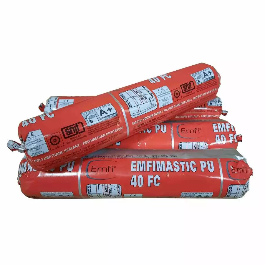 Mastic polyurethane en poche 400ML PU403 gris FR - EMFI - 74171AE003