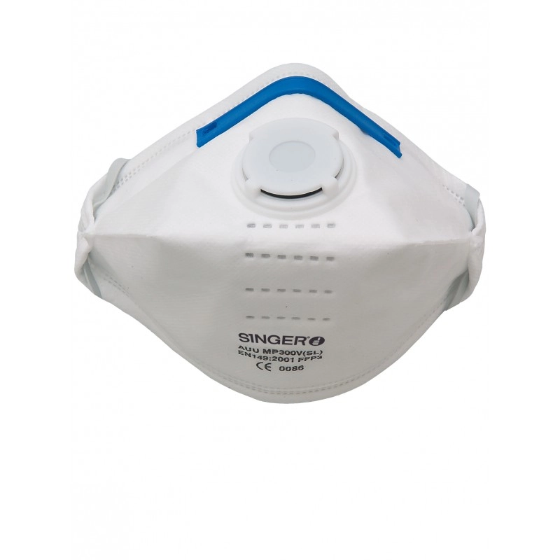 Demi-masque respiratoire filtrant SINGER FFP3 soupape - AUUMP300VSL