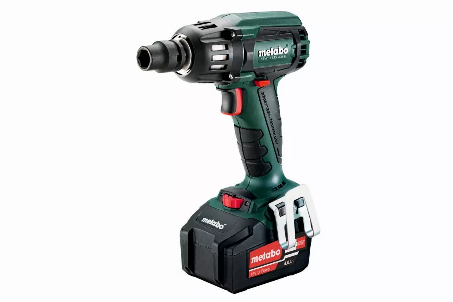 Boulonneuse à chocs METABO - SSW 18 LTX 400 BL 2 x 4,0 Ah Li-Power, ASC 55, coffret - 602205500