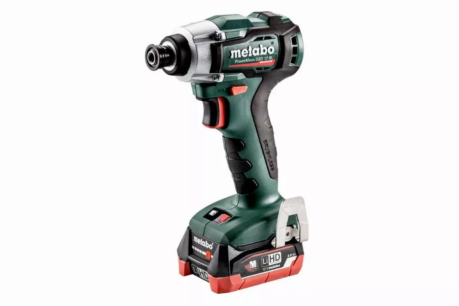 Visseuse à chocs METABO 12 V - PowerMaxx SSD 12 BL 2 x 4,0 Ah Li-HD, ASC 55, coffret - 601115800