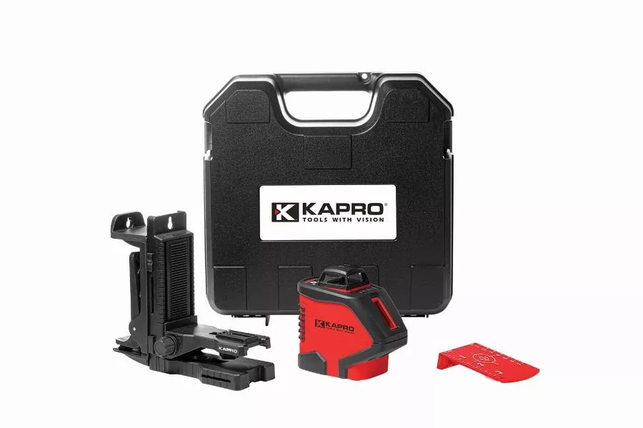 Laser 360° rouge 3 faisceaux KAPRO + mallette rigide + accessoires modèle 962 - 5962