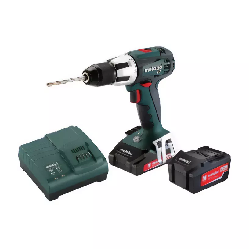 Perceuse à percussion - METABO - avec 2 batterie une 2,0 Ah et une 5,2 Ah - chargeur - coffret - 602103970 Perceuse à percussion - METABO - avec 2 batterie une 2,0 Ah et une 5,2 Ah - chargeur - coffret - 602103970