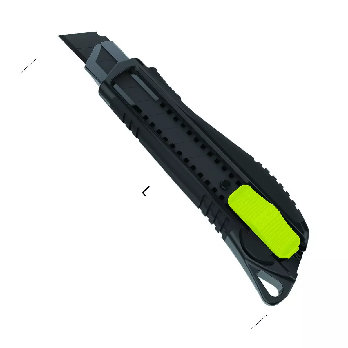 Cutter lame noire - 18 mm - METRICA - 09031 Cutter lame noire - 18 mm - METRICA - 09031