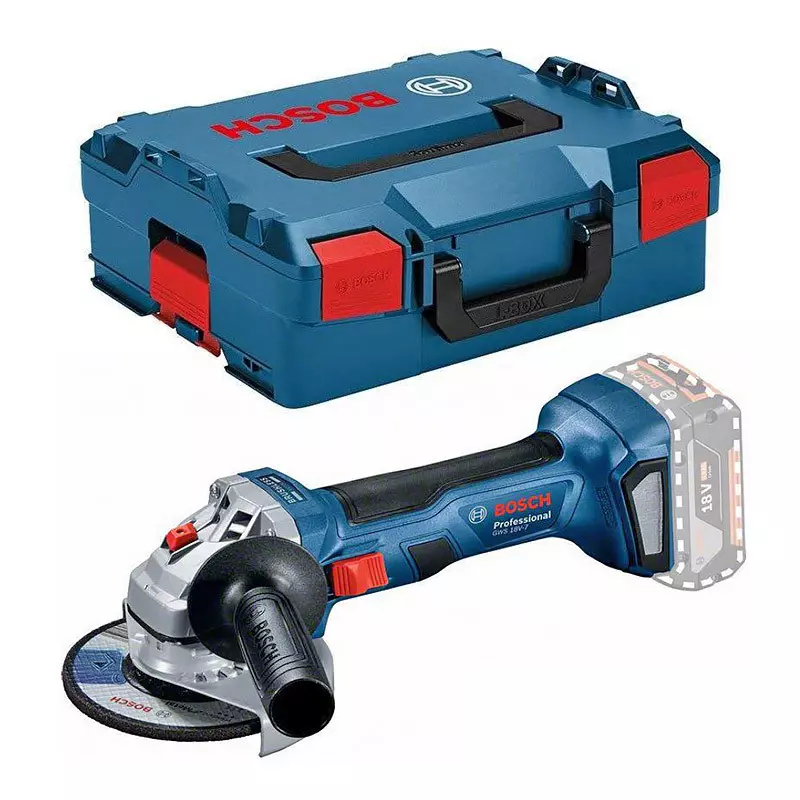 Meuleuse angulaire sans-fil GWS 18V-7 - BOSCH - sans batterie, ni chargeur - L-BOXX - 06019H9002 Meuleuse angulaire sans-fil GWS 18V-7 - BOSCH - sans batterie, ni chargeur - L-BOXX - 06019H9002