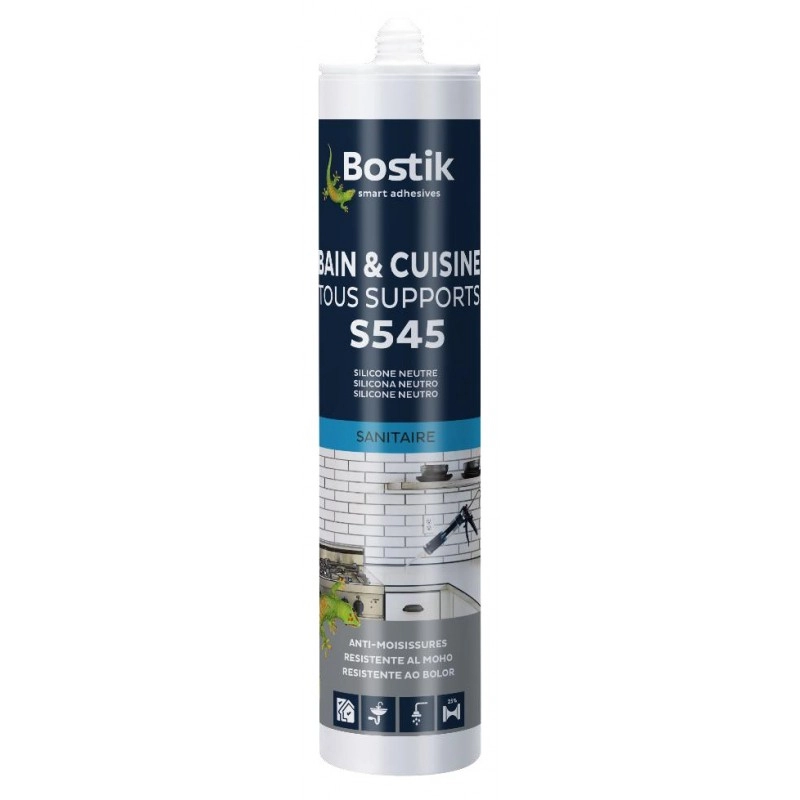 Mastic S545 Bain Cuisine Tous supports BOSTIK Translucide - 30615841 Mastic S545 Bain Cuisine Tous supports BOSTIK Translucide - 30615841