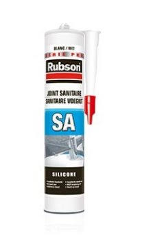 Mastic Silicone Acétique Sanitaire RUBSON - 300ml - blanc - 165170