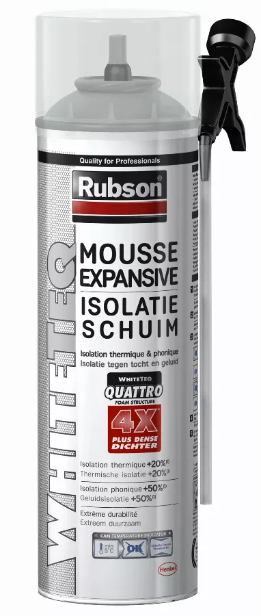 Mousse expansive thermique et phonique en aérosol RUBSON - 500 ml - 1915593