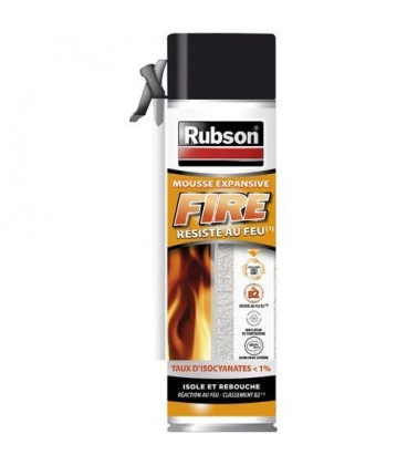 Mousse expansive Fire B2 Rubson - aérosol 500 ml - 2254254
