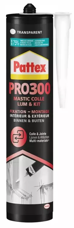 Colle fixation PL300 PATTEX - 300 g - transparent - 2945570 Colle fixation PL300 PATTEX - 300 g - transparent - 2945570