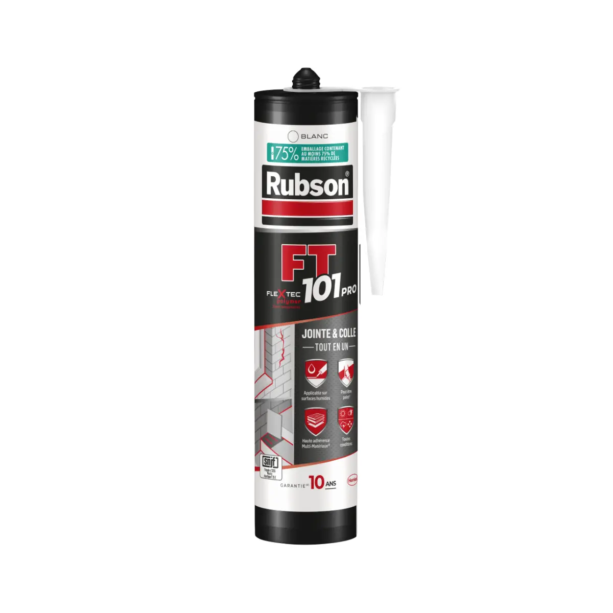 Mastic FT 101 Joint Fissure Colle RUBSON Blanc 280 ml - 2690756