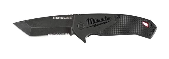Couteau Hardline MILWAUKEE à lame crantée - 48221998