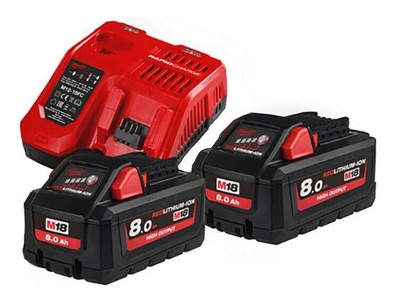 Pack Batterie NRJ 18V 8Ah High-Output Red Li-Ion - MILWAUKEE - 4933471073