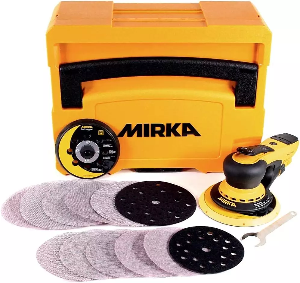 Ponceuse orbitale Deros II 5650 - Ø 125/150 mm - MIRKA - avec coffret de rangement - MID5650404CA Ponceuse orbitale Deros II 5650 - Ø 125/150 mm - MIRKA - avec coffret de rangement - MID5650404CA