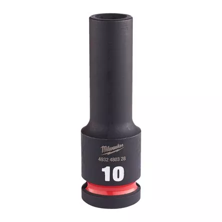 Douille Shockwave 1/2 hex longue MILWAUKEE 10 mm - 4932480328 Douille Shockwave 1/2 hex longue MILWAUKEE 10 mm - 4932480328