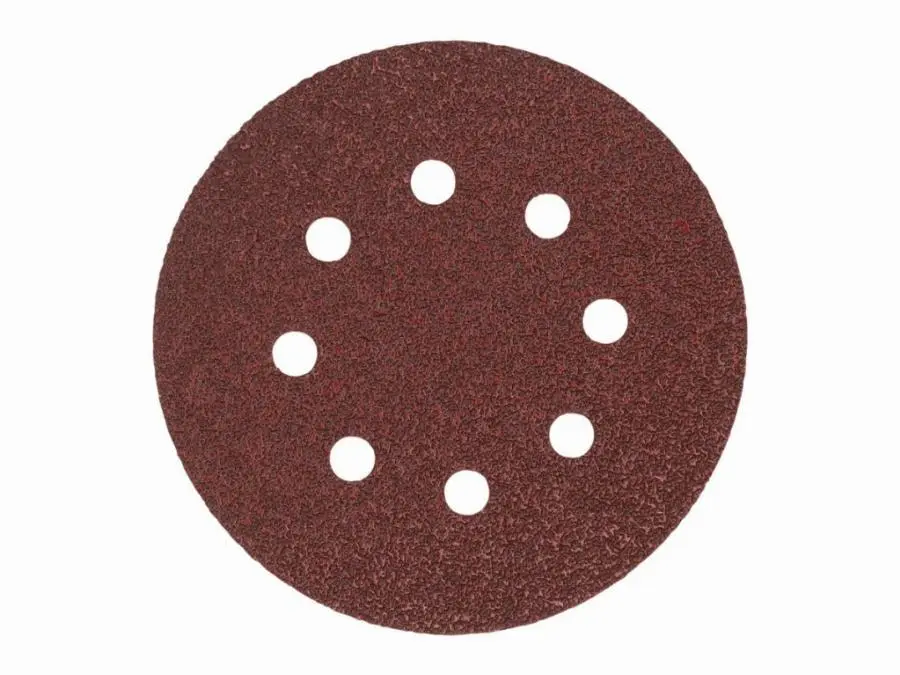 Feuille de ponçage 125/8 HL MILWAUKEE Grain 120 - 10 pièces - 4932492175