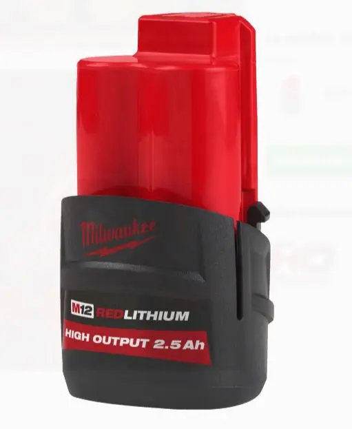 Batterie 12V 2,0Ah Li-Ion HIGH OUTPUT M12 HB2.5 - MILWAUKEE 4932480164 Batterie 12V 2,0Ah Li-Ion HIGH OUTPUT M12 HB2.5 - MILWAUKEE 4932480164