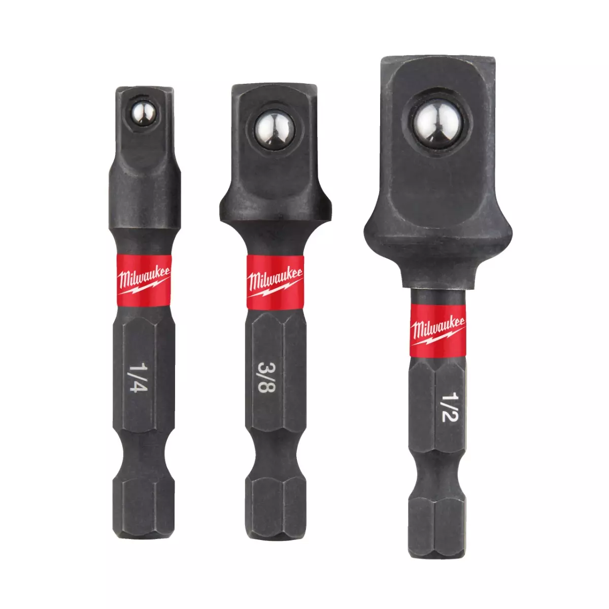 Set de 3 adaptateurs Shockwave pour douilles - MILWAUKEE- 4932479228