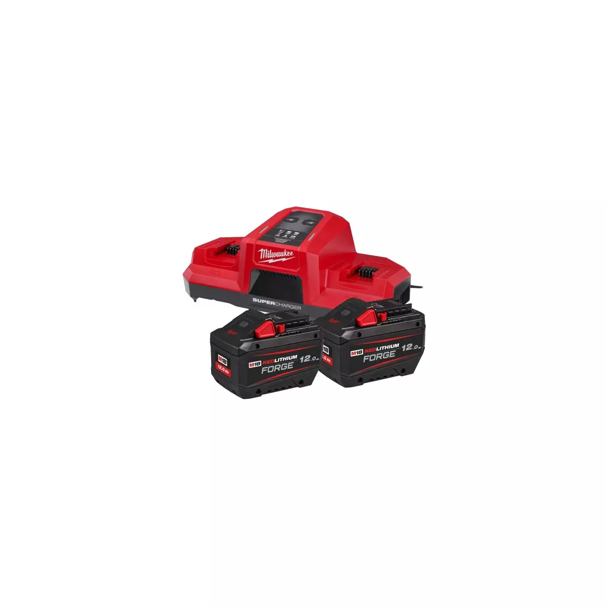 Pack M18 FORGENRG-122DBSC, 2 batteries 18V 12,0 Ah Forge + chargeur - MILWAUKEE - 4933498614