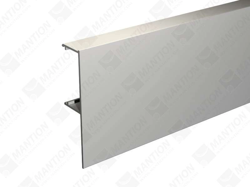 Bandeau alu anodisé MANTION pour fixation rail sous plafond SAF40/SAF80 - L.2 m - 11011/200