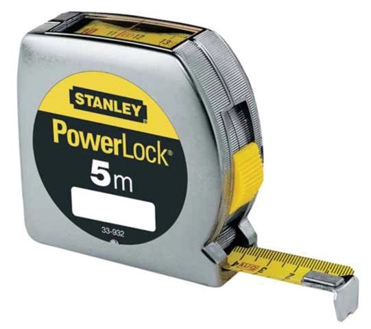 Mètre Powerlock lecture directe STANLEY 5m x 19mm - 0-33-932 