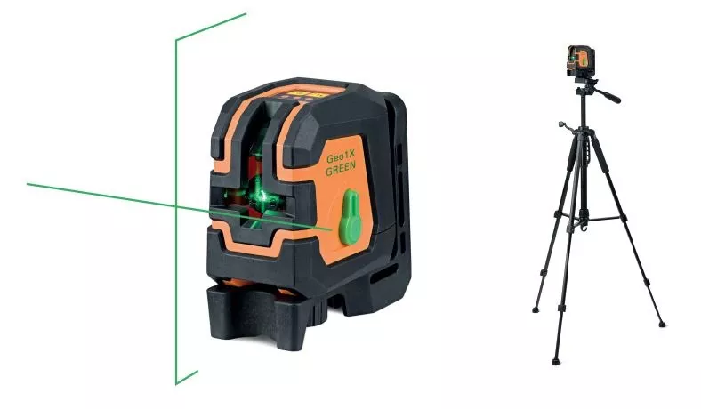 Pack laser à croix automatique Geo1x green set + trépied GEO FENNEL - 541260