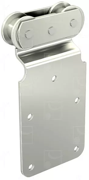 Monture sur plat MANTION pour déplacement droit porte 150kg - 2 galets acier - 251A
