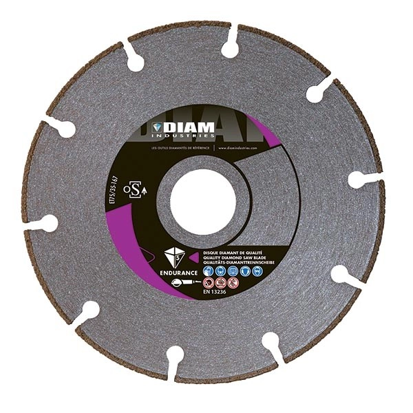 Disque diamant Ø230 MM Pour la Fonte, le PVC et le Métal - SPI230/22 
