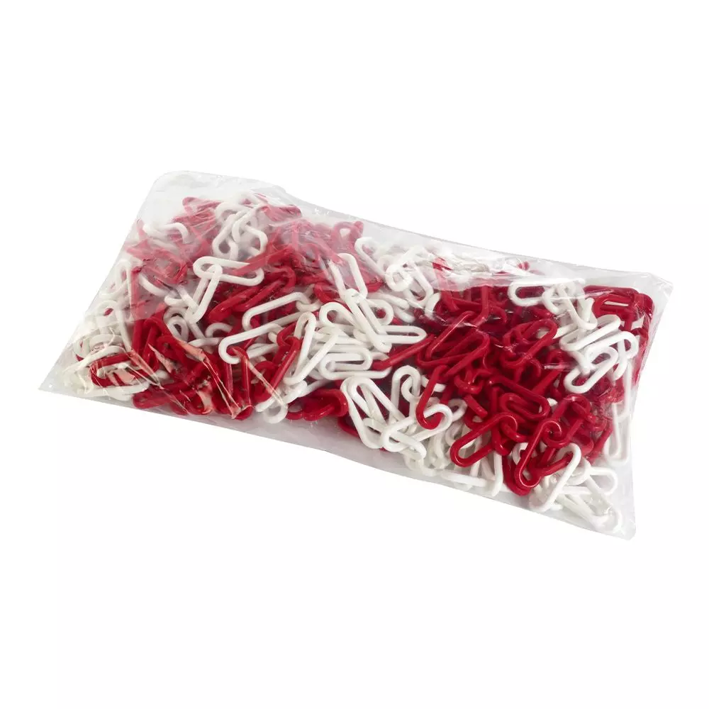 Sac de chaîne plastique Signal de 25 m rouge et blanc - NOVAP - 116508 Sac de chaîne plastique Signal de 25 m rouge et blanc - NOVAP - 116508
