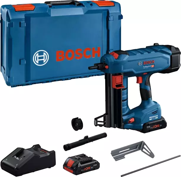 Cloueur sans-fil GNB 18V-40 - BOSCH - avec 2 batteries 18V 4.0Ah - chargeur - L-Boxx - 06019L7005 Cloueur sans-fil GNB 18V-40 - BOSCH - avec 2 batteries 18V 4.0Ah - chargeur - L-Boxx - 06019L7005