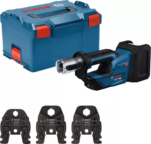Sertisseuse GPT 18V-19 Professional + Kit RFz 12/16/20 sans batterie, ni chargeur - Livrée en L-Boxx 238 - BOSCH - 06019M2005 Sertisseuse GPT 18V-19 Professional + Kit RFz 12/16/20 sans batterie, ni chargeur - Livrée en L-Boxx 238 - BOSCH - 06019M2005