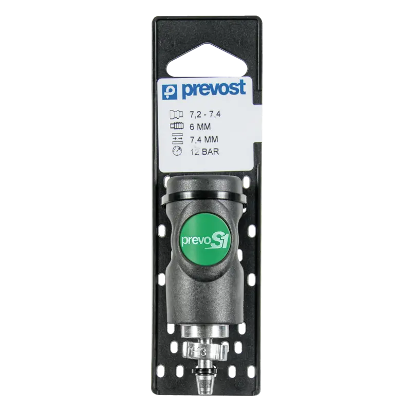 Raccord rapide sécurité euro PREVOST - 8 mm - Flexible Ø 9-10 mm - ESI 071810CP
