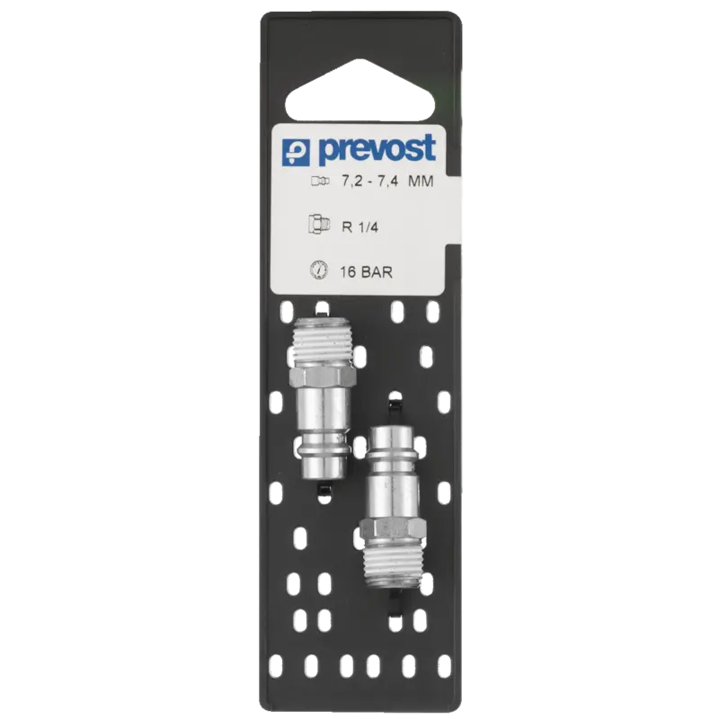 Embout PREVOST filetage mâle conique R 1/4 - La paire - ERP 076151P2