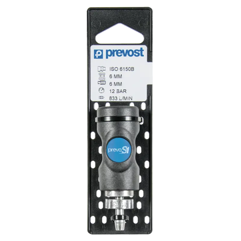Raccord PREVOST pour flexible avec collier à oreilles 1517 - Ø8 mm - ISI 061808CP