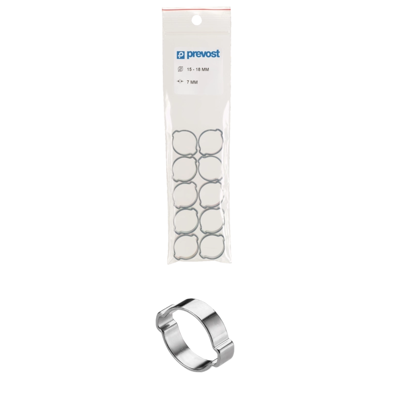 Collier à oreilles PREVOST Standard - Acier traité - Sachet de 10 - Ø11 à 13 mm - 1113P Collier à oreilles PREVOST Standard - Acier traité - Sachet de 10 - Ø11 à 13 mm - 1113P