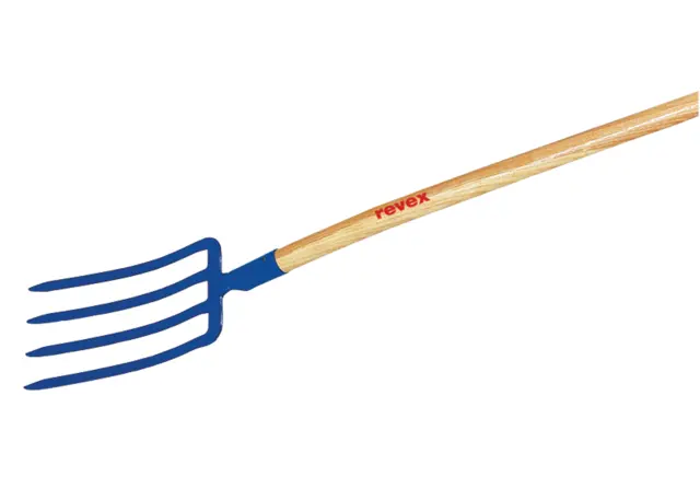 Fourche à bêcher douille 4 dents triangles 30 cm REVEX - Sans manche - 188011                            